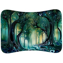 Trees Forest Mystical Forest Background Landscape Nature Velour Seat Head Rest Cushion