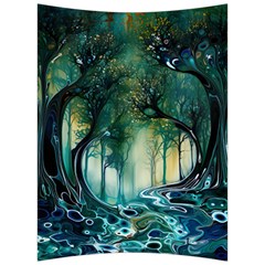 Trees Forest Mystical Forest Background Landscape Nature Back Support Cushion