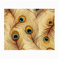 Vintage Peacock Feather Peacock Feather Pattern Background Nature Bird Nature Small Glasses Cloth