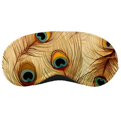 Vintage Peacock Feather Peacock Feather Pattern Background Nature Bird Nature Sleep Mask