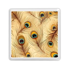 Vintage Peacock Feather Peacock Feather Pattern Background Nature Bird Nature Memory Card Reader (square)