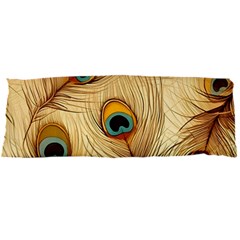 Vintage Peacock Feather Peacock Feather Pattern Background Nature Bird Nature Body Pillow Case Dakimakura (two Sides)