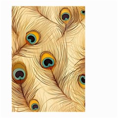 Vintage Peacock Feather Peacock Feather Pattern Background Nature Bird Nature Small Garden Flag (two Sides)