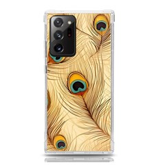 Vintage Peacock Feather Peacock Feather Pattern Background Nature Bird Nature Samsung Galaxy Note 20 Ultra Tpu Uv Case by Maspions