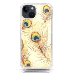 Vintage Peacock Feather Peacock Feather Pattern Background Nature Bird Nature Iphone 14 Tpu Uv Print Case by Maspions