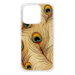 Vintage Peacock Feather Peacock Feather Pattern Background Nature Bird Nature Iphone 14 Pro Tpu Uv Print Case by Maspions