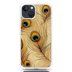 Vintage Peacock Feather Peacock Feather Pattern Background Nature Bird Nature Iphone 13 Tpu Uv Print Case by Maspions