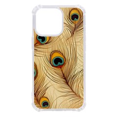 Vintage Peacock Feather Peacock Feather Pattern Background Nature Bird Nature Iphone 13 Pro Tpu Uv Print Case