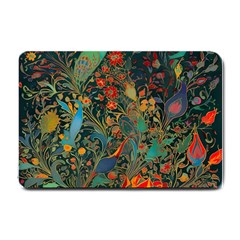 Flowers Trees Forest Mystical Forest Nature Background Landscape Small Doormat