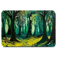 Trees Forest Mystical Forest Nature Junk Journal Landscape Nature Large Doormat