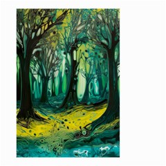 Trees Forest Mystical Forest Nature Junk Journal Landscape Nature Small Garden Flag (two Sides)