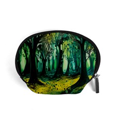 Trees Forest Mystical Forest Nature Junk Journal Landscape Nature Accessory Pouch (small)