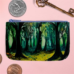 Trees Forest Mystical Forest Nature Junk Journal Landscape Nature Large Coin Purse