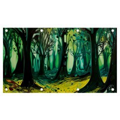 Trees Forest Mystical Forest Nature Junk Journal Landscape Nature Banner And Sign 7  X 4  by Maspions