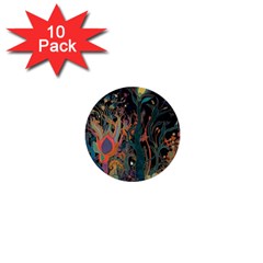 Trees Forest Mystical Forest Nature Junk Journal Landscape 1  Mini Buttons (10 Pack)  by Maspions