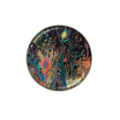 Trees Forest Mystical Forest Nature Junk Journal Landscape Hat Clip Ball Marker (4 Pack) by Maspions