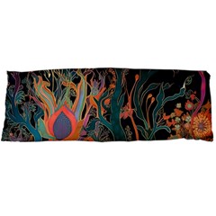 Trees Forest Mystical Forest Nature Junk Journal Landscape Body Pillow Case Dakimakura (two Sides)