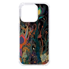 Trees Forest Mystical Forest Nature Junk Journal Landscape Iphone 14 Pro Tpu Uv Print Case by Maspions