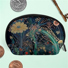 Flowers Trees Forest Mystical Forest Nature Junk Journal Scrapbooking Background Landscape Accessory Pouch (large) by Maspions