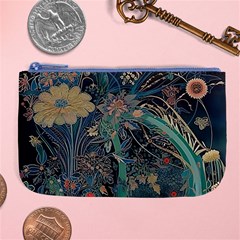 Flowers Trees Forest Mystical Forest Nature Junk Journal Scrapbooking Background Landscape Large Coin Purse