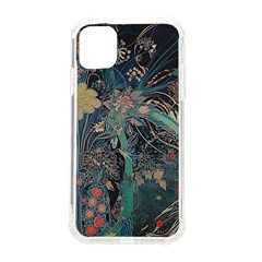 Flowers Trees Forest Mystical Forest Nature Junk Journal Scrapbooking Background Landscape Iphone 11 Tpu Uv Print Case by Maspions