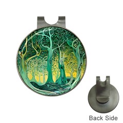 Trees Forest Mystical Forest Nature Junk Journal Scrapbooking Background Landscape Hat Clips With Golf Markers