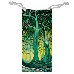 Trees Forest Mystical Forest Nature Junk Journal Scrapbooking Background Landscape Jewelry Bag