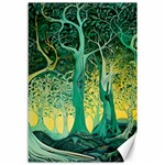 Trees Forest Mystical Forest Nature Junk Journal Scrapbooking Background Landscape Canvas 12  x 18  11.88 x17.36  Canvas - 1