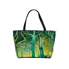 Trees Forest Mystical Forest Nature Junk Journal Scrapbooking Background Landscape Classic Shoulder Handbag