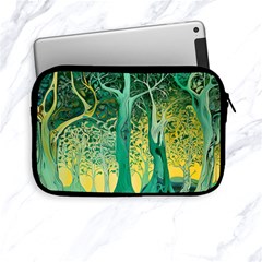 Trees Forest Mystical Forest Nature Junk Journal Scrapbooking Background Landscape Apple Ipad Mini Zipper Cases by Maspions