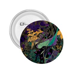 Flowers Trees Forest Mystical Forest Nature 2 25  Buttons by Maspions