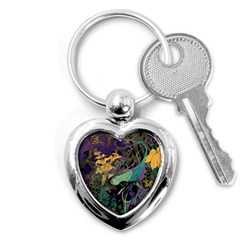 Flowers Trees Forest Mystical Forest Nature Key Chain (heart)