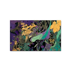 Flowers Trees Forest Mystical Forest Nature Sticker (rectangular)