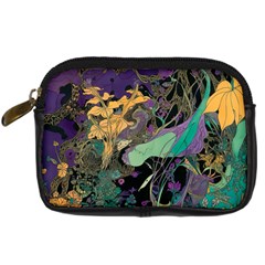 Flowers Trees Forest Mystical Forest Nature Digital Camera Leather Case