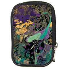 Flowers Trees Forest Mystical Forest Nature Compact Camera Leather Case