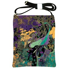 Flowers Trees Forest Mystical Forest Nature Shoulder Sling Bag