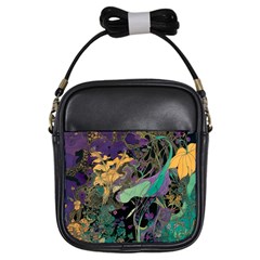 Flowers Trees Forest Mystical Forest Nature Girls Sling Bag