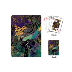 Flowers Trees Forest Mystical Forest Nature Playing Cards Single Design (mini) by Maspions