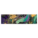 Flowers Trees Forest Mystical Forest Nature Oblong Satin Scarf (16  x 60 ) Front