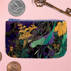 Flowers Trees Forest Mystical Forest Nature Large Coin Purse