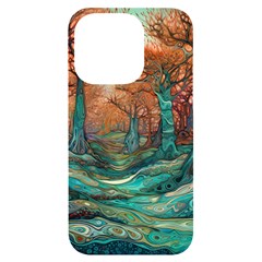 Trees Tree Forest Mystical Forest Nature Junk Journal Scrapbooking Landscape Nature Iphone 14 Pro Black Uv Print Case