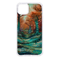 Trees Tree Forest Mystical Forest Nature Junk Journal Scrapbooking Landscape Nature Iphone 14 Plus Tpu Uv Print Case