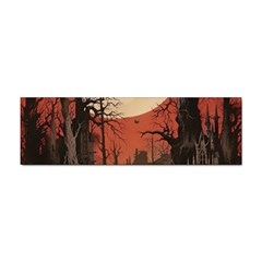 Comic Gothic Macabre Vampire Haunted Red Sky Sticker Bumper (10 Pack)