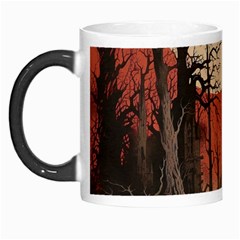 Comic Gothic Macabre Vampire Haunted Red Sky Morph Mug