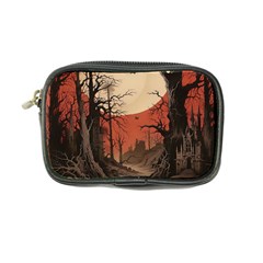 Comic Gothic Macabre Vampire Haunted Red Sky Coin Purse