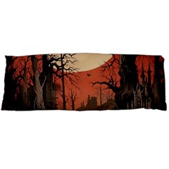 Comic Gothic Macabre Vampire Haunted Red Sky Body Pillow Case (dakimakura) by Maspions