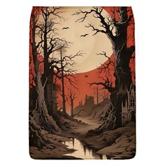 Comic Gothic Macabre Vampire Haunted Red Sky Removable Flap Cover (l) by Maspions