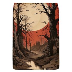 Comic Gothic Macabre Vampire Haunted Red Sky Removable Flap Cover (s) by Maspions