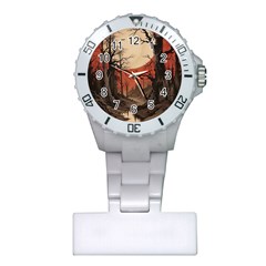 Comic Gothic Macabre Vampire Haunted Red Sky Plastic Nurses Watch