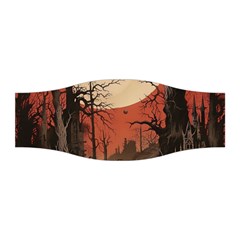 Comic Gothic Macabre Vampire Haunted Red Sky Stretchable Headband